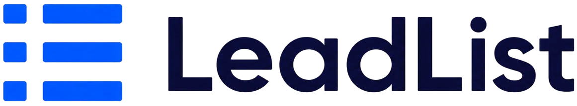 LeadList logo, targeted B2B lead lists from Google Maps